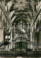 73140247 Amorbach Miltenberg Abteikirche Blick Zur Orgel Fresken  - Amorbach