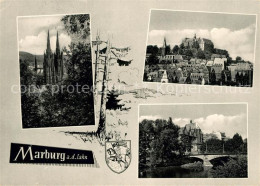 73140137 Marburg Lahn Elisabethenkirche Altstadt Mit Schloss Lahnbruecke Univers - Marburg