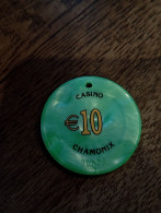 74 CHAMONIX JETON DE CASINO   CHIPS TOKENS COINS En L'État Sur Les Photos - Casino