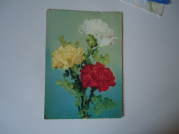 TURKEY   POSTCARDS  ROSES 1965 POSTED GREECE   MORE  PURHRSAPS 10% DISCOUNT - Turkey