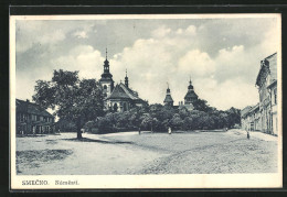 AK Smecno, Námestí, Partie Mit Kirche  - Czech Republic