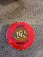 74 CHAMONIX JETON DE CASINO   CHIPS TOKENS COINS En L'État Sur Les Photos - Casino