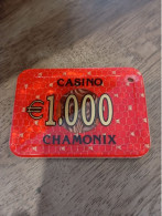 74 CHAMONIX JETON DE CASINO   CHIPS TOKENS COINS En L'État Sur Les Photos - Casino