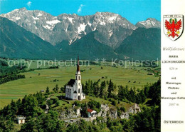 73131369 Oberinntal Fliegeraufnahme Wallfahrtskirche Maria Locherboden Lansersee - Andere & Zonder Classificatie