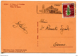 Tabacco Lire 5 Isolato Su Cartolina - 1946-60: Poststempel