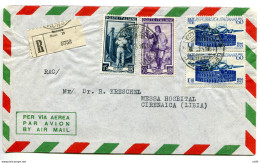 ICAO Lire 60 Coppia Su Busta Racc. - 1946-60: Storia Postale