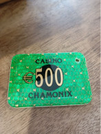 74 CHAMONIX JETON DE CASINO   CHIPS TOKENS COINS En L'État Sur Les Photos - Casino