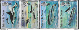 1975 Tristan Da Cunha Whales 4v. MNH SG N. 200/203 - Autres & Non Classés