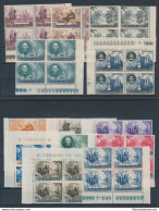 1952 San Marino, Serie Completa In Quartina , "Cristoforo Colombo" , N° 372/83 + Posta Aerea 101, Non Comune , MNH** - Sonstige & Ohne Zuordnung