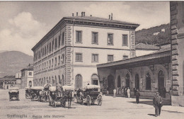 VENTIMIGLIA-IMPERIA-PALAZZO DELLA STAZIONE- BELLA E ANIMATA CARTOLINA  NON VIAGGIATA -1910-1920 - Imperia