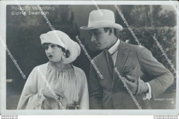 Bc546 Cartolina Rodolfo Valentino  Gloria Swanson Actor Attore  Movie Actress - Entertainers