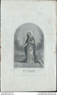 Bm89 Antico Santino Incisione Santa Anna S.anne - Devotion Images