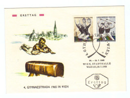 Österreich, 1965, Ersttagskuvert "Gymnaestrada", MiNr.1190,1191 Mit Zusätzl. SStpl. (11540X) - FDC