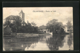 AK Celákovice, Partie Na Labi, Kirche  - Tchéquie