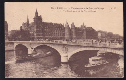 Paris La Conciergerie Et La Pont Au Change, Marke Entfernt - Ohne Zuordnung