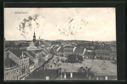 AK Sedlcany, Marktplatz Aus Der Vogelschau  - Czech Republic