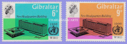 GIBRALTAR 1966  Q.E. II  W.H.O. HEADQUARTERS  S.G. 193-194  U.M. - Gibilterra