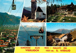 73127542 Vigiljoch Bergbahn Kirche Berggasthof Alpenpanorama Firenze - Sonstige & Ohne Zuordnung