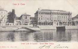 COMO-LAGO DI COMO-LUNGO LAGO DI LEVANTE-HOTEL=PLINIUS=- CARTOLINA  VIAGGIATA IL 3-8-1902-RETRO INDIVISO - Como