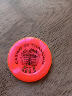 74 CHAMONIX JETON DE CASINO   CHIPS TOKENS COINS En L'État Sur Les Photos - Casino