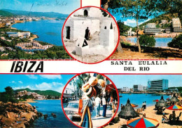 73126030 Santa Eulalia Del Rio Panorama Kueste Strand Ladengeschaefte Santa Eula - Autres & Non Classés