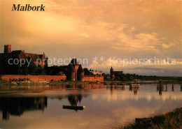 73125969 Malbork Blick Ueber Die Nogat Zum Schloss Abendstimmung Malbork - Poland