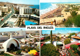 73125775 Playa Del Ingles Fliegeraufnahme Strand Konzertplatz Playa Del Ingles - Autres & Non Classés