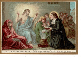 IMAGE RELIGIEUSE - CANIVET :  3 Portrait Du Bienheureux Jean Baptiste De La Salle , Imp. Petithenry - France . - Godsdienst & Esoterisme