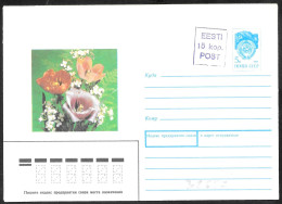 Estonia/Estonie: Intero, Stationery, Entier, Fiori Di Campo, Wildflowers, Fleurs Sauvages - Other & Unclassified