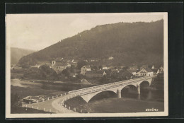 AK Zbecno, Panorama Mit Brücke  - Tchéquie