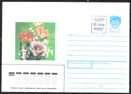 Estonia/Estonie: Intero, Stationery, Entier, Fiori Di Campo, Wildflowers, Fleurs Sauvages - Other & Unclassified