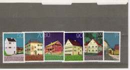 LIECHTENSTEIN /  Série 633-638 NEUFS ** Demeures // Série Soldée - Unused Stamps