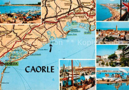 73122911 Caorle Venezia Ortungskaret Hafen Strand Caorle Venezia - Other & Unclassified