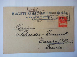Genève. Carte Postale Commerciale, à En-tête De La  Maison De Mode F. Lischer (13805) - Genève