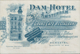 V776 Cartolina Dam Hotel Amsterdam Grand Cafe' Restaurant - Andere & Zonder Classificatie