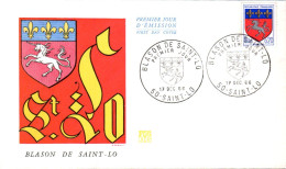 FDC  1966 BLASON DE SAINT LO - 1960-1969