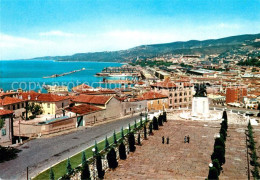 73120122 Trieste Kriegerdenkmal Panorama Hafen Trieste - Sonstige & Ohne Zuordnung