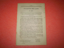 Bulletin Des Lois: Napoléon Nomme Régente L'impératrice Eugénie Car Il Part En Algérie. Modification Offices D'huissier - Decrees & Laws
