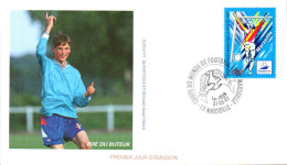 FDC  1996 FOOTBALL FRANCE 98 - JOIE DU BUTEUR - 1990-1999