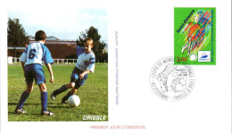 FDC  1996 FOOTBALL FRANCE 98 - DRIBBLE - 1990-1999