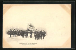 CPA Funerailles De Felix Faure, Couronne Des Douaniers  - Politieke En Militaire Mannen