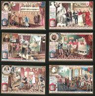 6 Sammelbilder Liebig, Serie Nr.: 794, Italienische Renaissance, Antonia Allegri, Raphael Sanzio, Tizian Vecelli  - Liebig