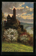 Künstler-AK Heinrich Hoffmann: Burg Hornberg Am Neckar, Ruine  - Hornberg