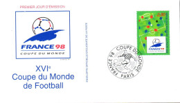 FDC  1995 FOOTBALL FRANCE 98 - 1990-1999