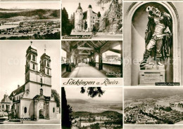 73116945 Bad Saeckingen Trompeter-Schloss Denkmal Fliegeraufnahme Bergsee Rheinb - Bad Saeckingen