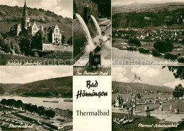 73116940 Bad Hoenningen Thermalbad Fliegeraufnahme Schloss-Arenfels Bad Hoenning - Bad Hoenningen