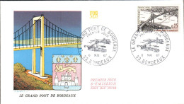 FDC  1967 GRAND PONT DE BORDEAUX - 1960-1969