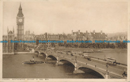 R050096 London. Westminster Bridge And Big Ben. Photochrom. No 20 - Otros & Sin Clasificación