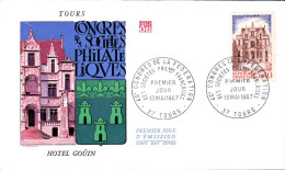 FDC  1967 CONGRES PHILA TOURS - 1960-1969