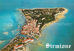 73110917 Sirmione Lago Di Garda Fliegeraufnahme Sirmione Lago Di Garda - Altri & Non Classificati